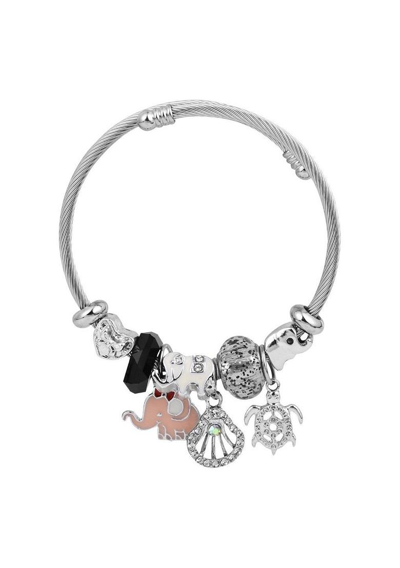 Silver Plated Charm Bracelet