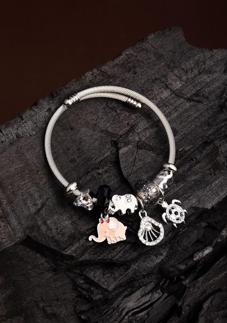 Silver Plated Charm Bracelet