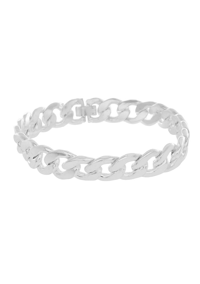 Stylish Silver Plated Chain Bracelet