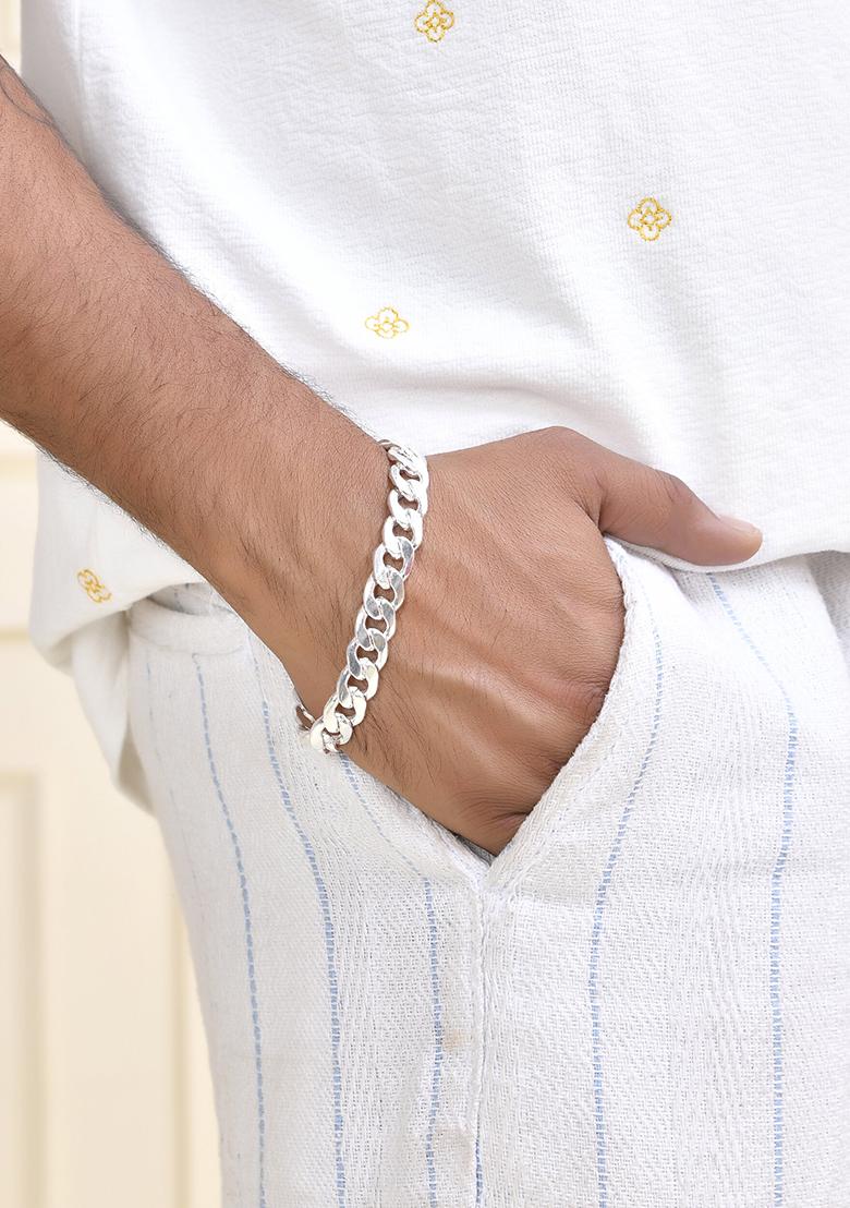 Stylish Silver Plated Chain Bracelet