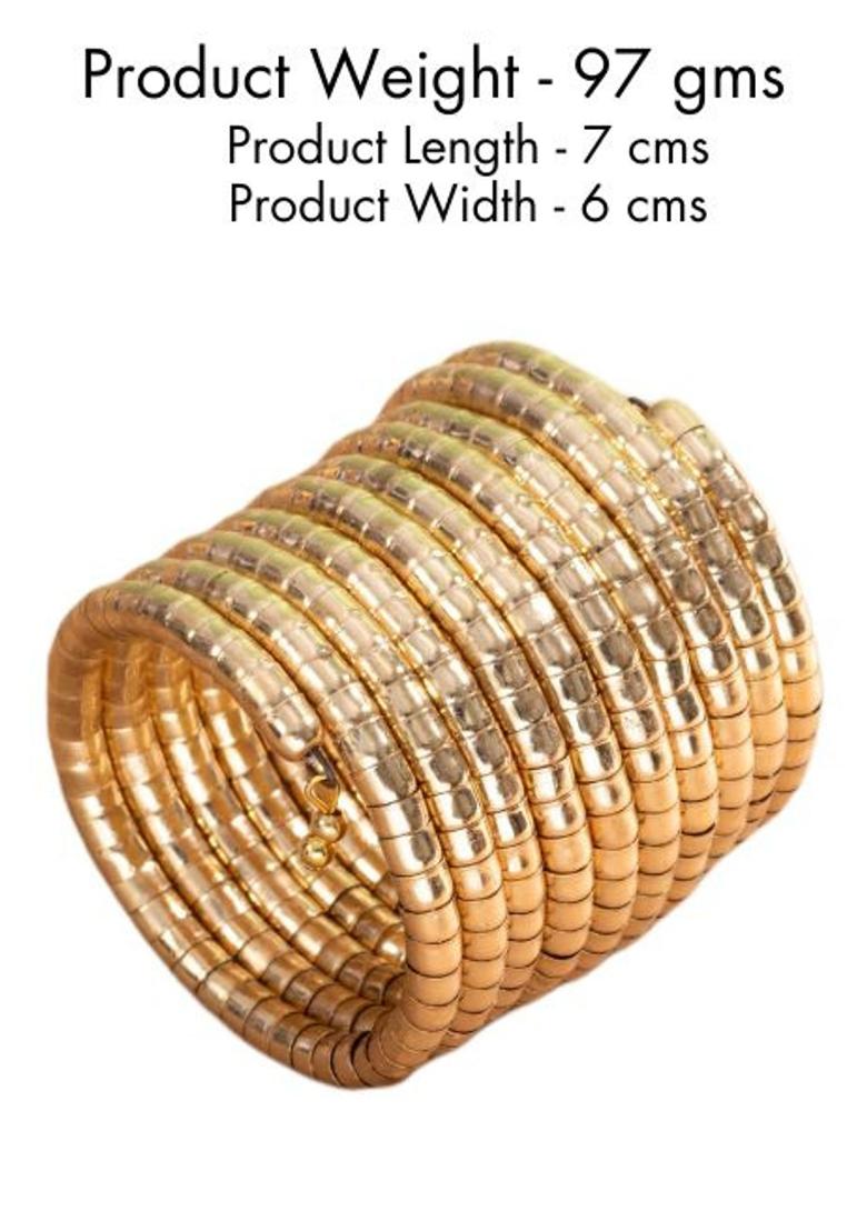 Golden Spiral Bangles - Indya