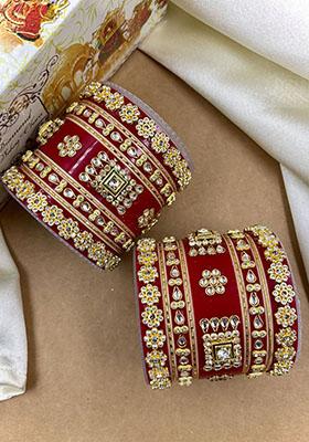 Red Plastic Traditional Wedding Chuda