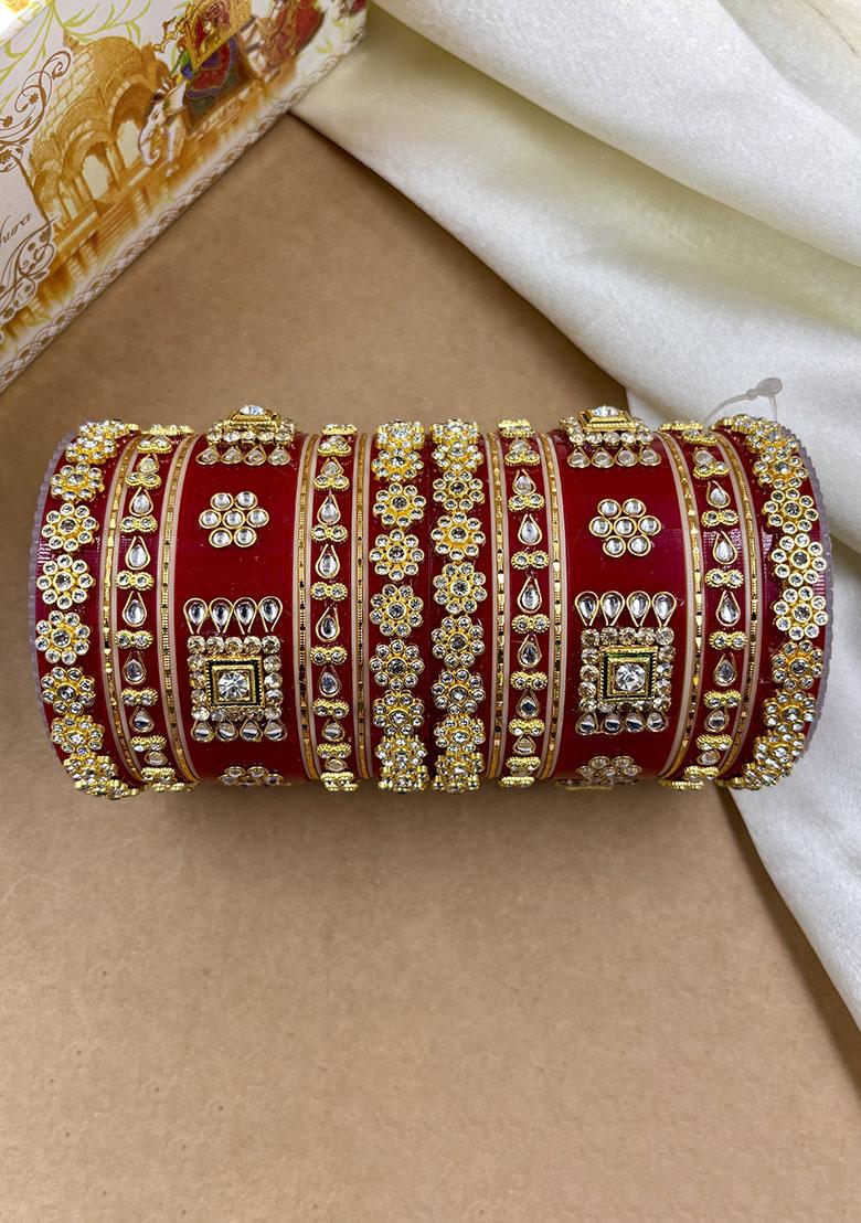 Red Plastic Traditional Wedding Chuda