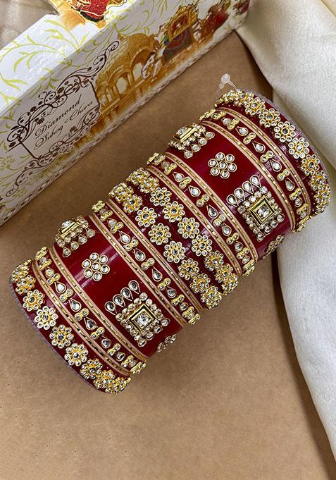 Red Plastic Traditional Wedding Chuda