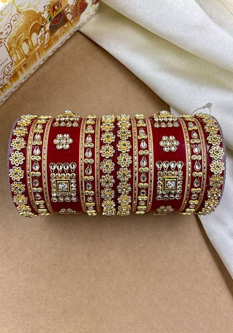 Red Plastic Traditional Wedding Chuda