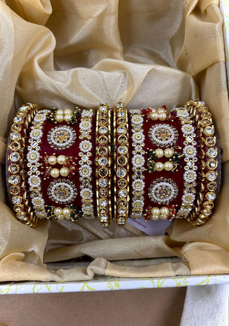 Red Plastic Traditional Wedding Chuda