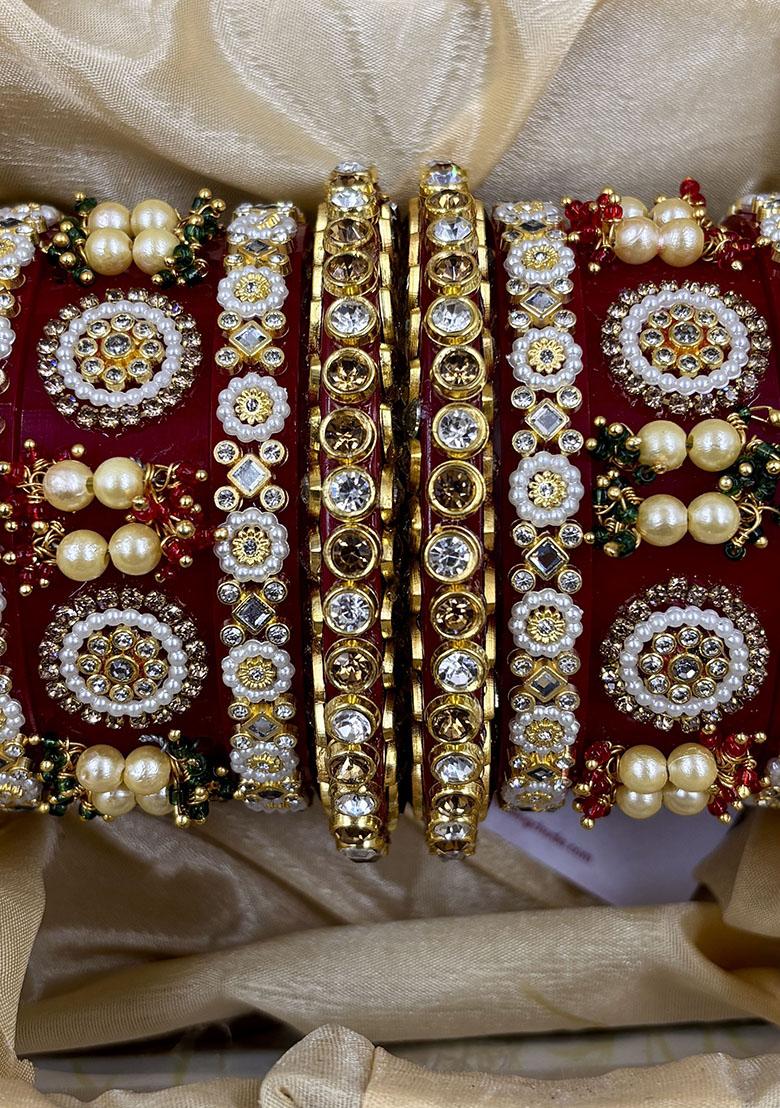 Red Plastic Traditional Wedding Chuda