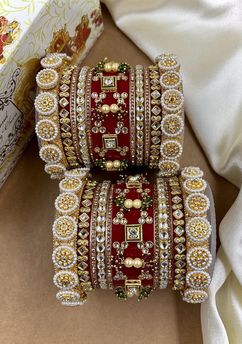 Red Plastic Traditional Wedding Chuda