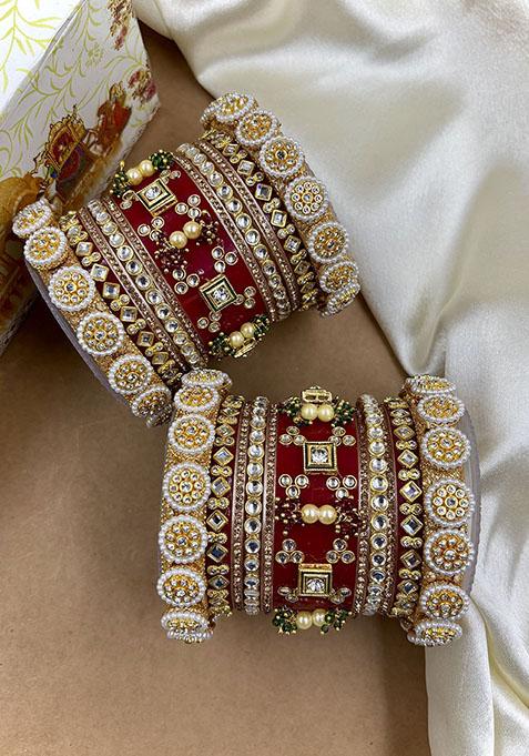 Red Plastic Traditional Wedding Chuda