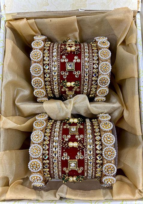 Red Plastic Traditional Wedding Chuda