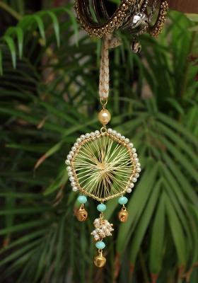 Joyful Beads Lumba Rakhi With Roli Chawal