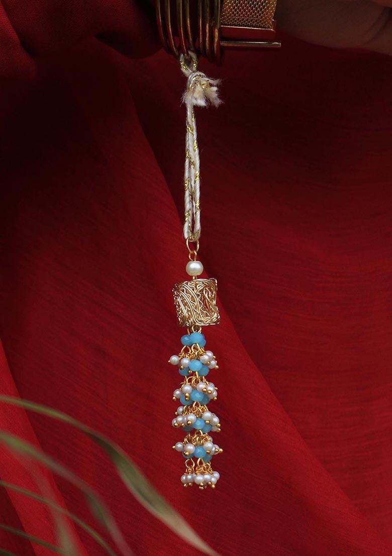 Beads Tassel Rakhi With Roli Chawal