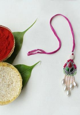 Regal Blossom Vivid Vintage Bhabhi Lumba With Roli Chawal