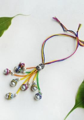 Colorful Harmony Vivid Vintage Bhabhi Lumba With Roli Chawal