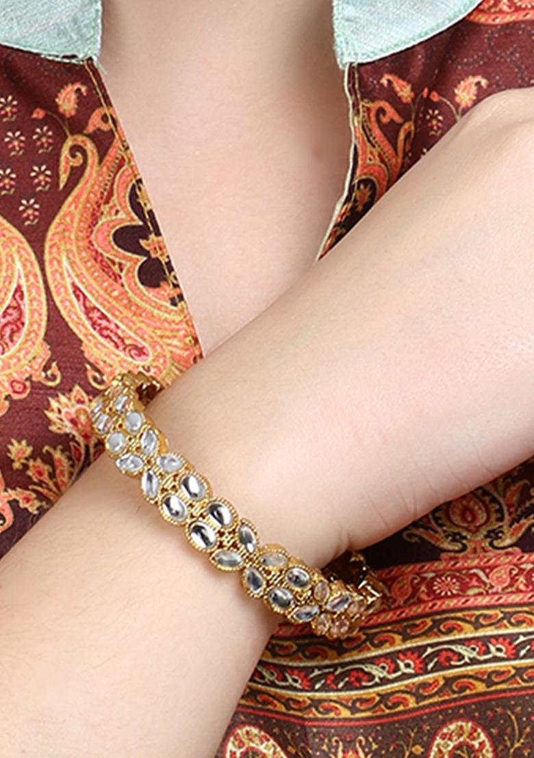 Set Of Two Gold Plated Bangles Becautiful Handcarfted Bangle