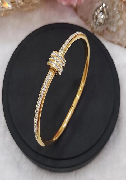 18K Gold Plated Waterproof Antitarnish Bracelet With Zircon