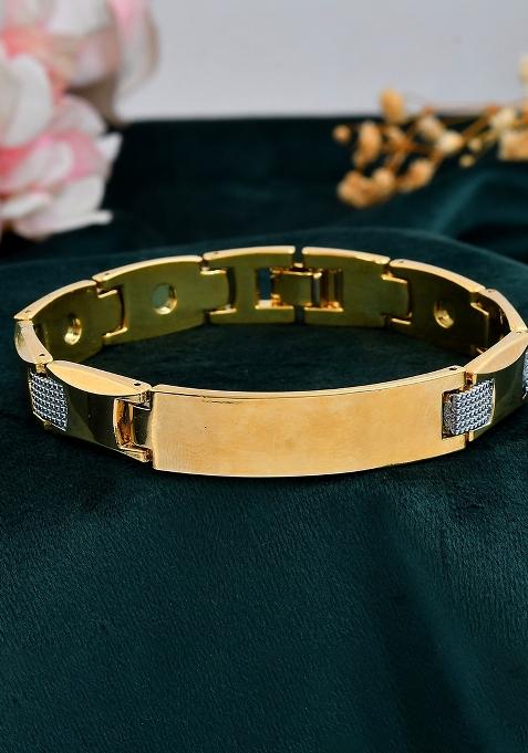 Mendual Toned Grid Bracelet