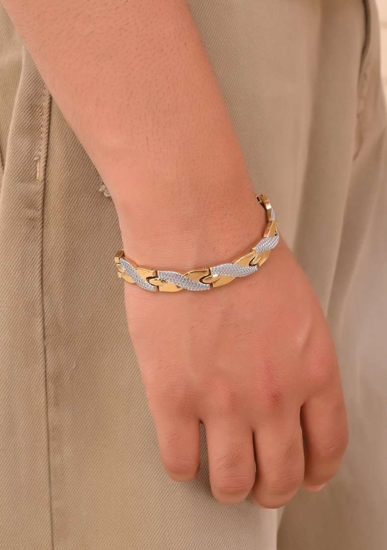 Double Ton Titanium Energy Health Bracelets For Men - Indya