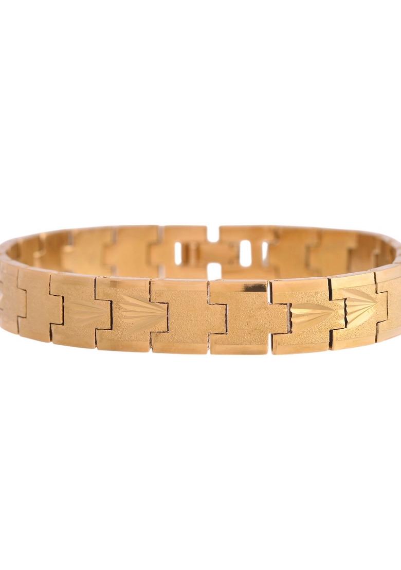 Textured Gold Plated Menbracelet