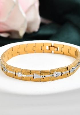 Textured Double Toned Menbracelet