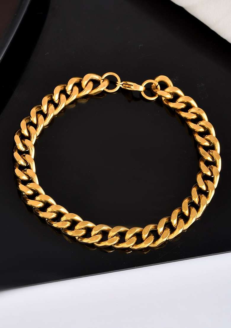 Stainless Steel Menlinked Bracelet - Indya