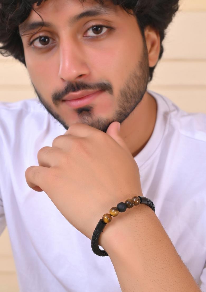 Men Leather Cuff Bracelet