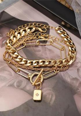 Golden Alloy Bracelet