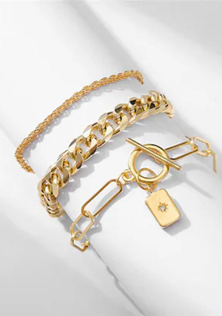 Golden Alloy Bracelet