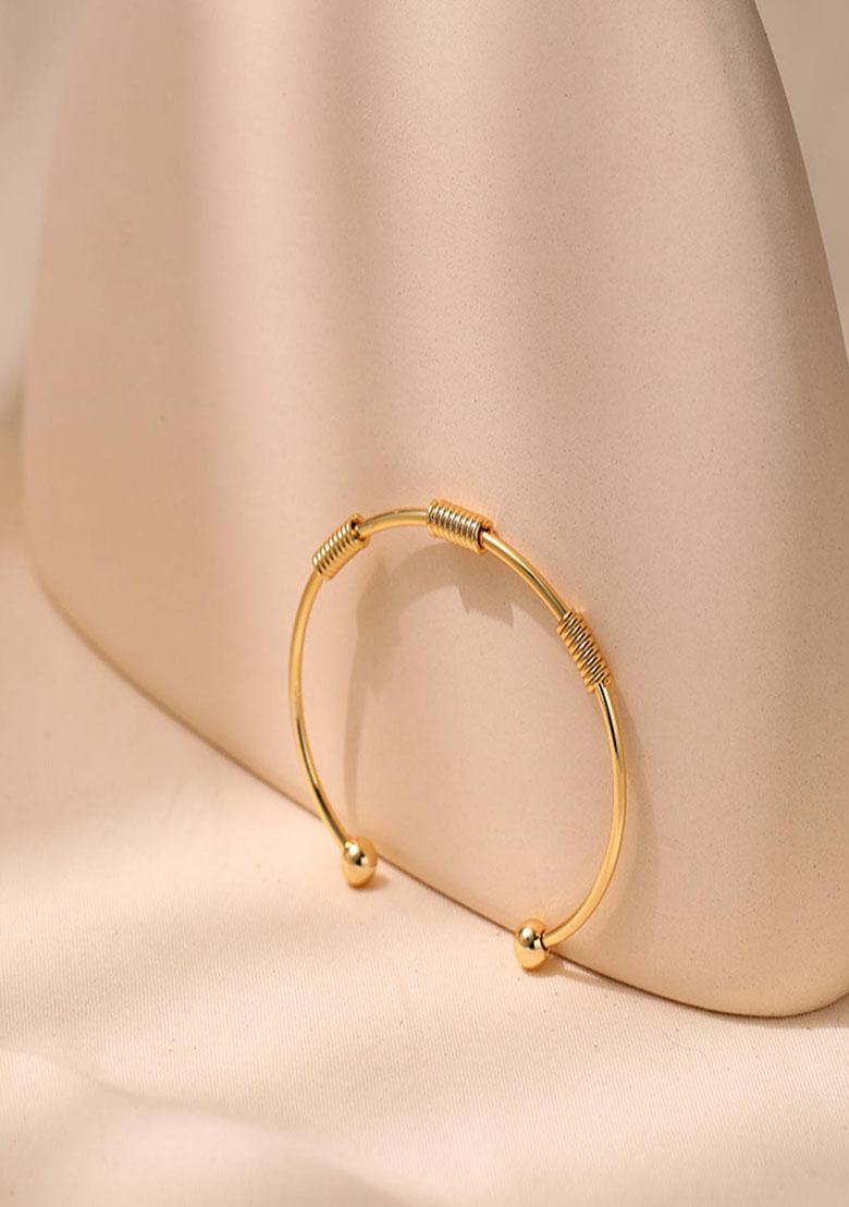 18K Gold Plated Waterproof Antitarnish Cuff Bracelet