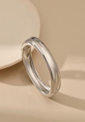 18K Silver Plated Waterproof Antitarnish Open Kada Bracelet