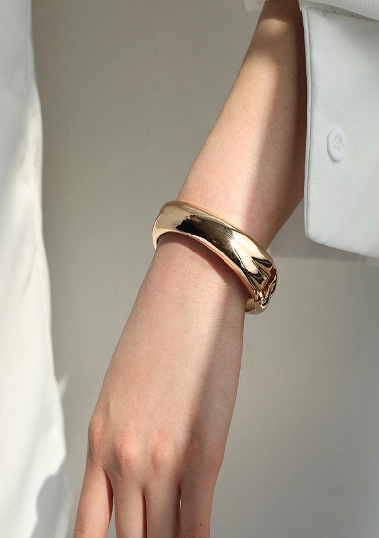 18K Gold Plated Waterproof Antitarnish Open Kada Bracelet