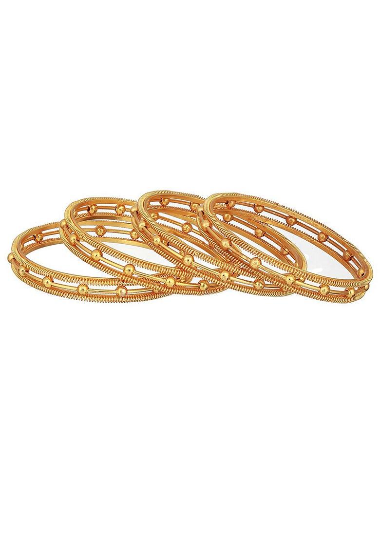 Set Of 4 Gold Plated Bangles