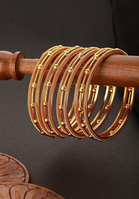 Set Of 4 Gold Plated Bangles