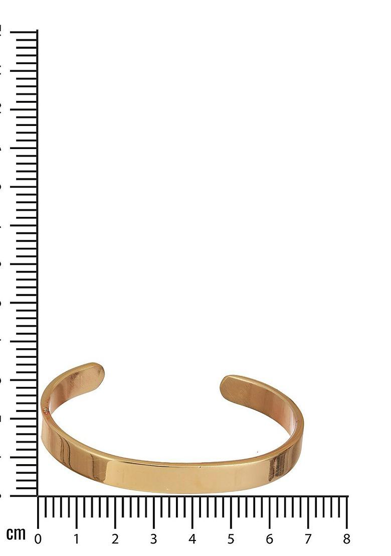Men Gold Plated Cuff Bracelet