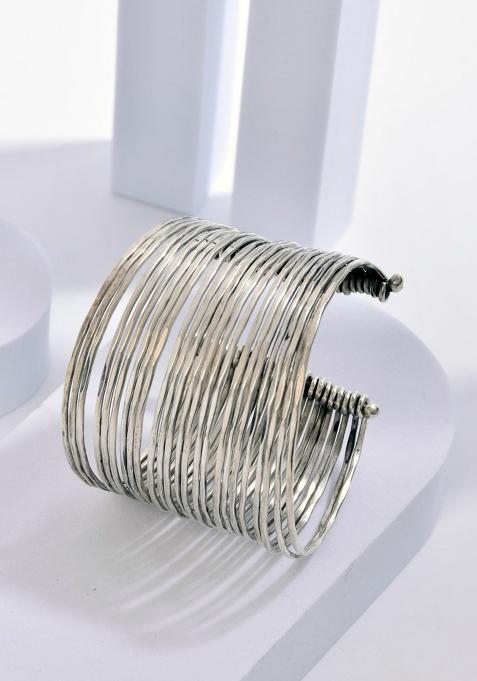Adjustable Brass Bangle Cuff