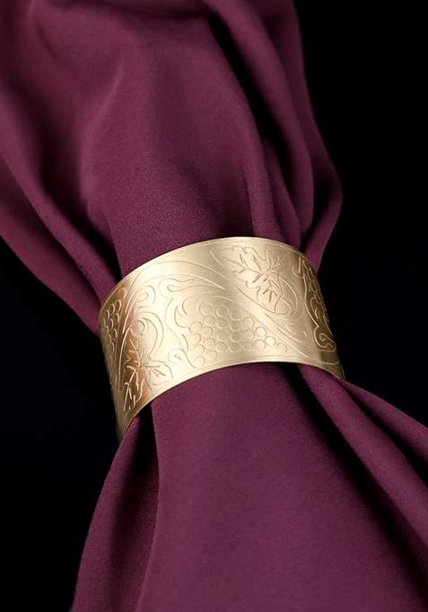 Women Brass Gold Plated Cuff Bracelet
