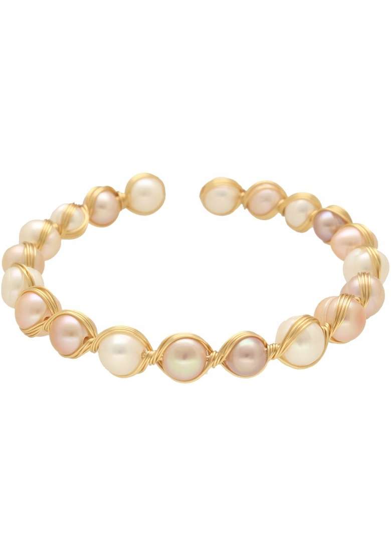 Multicolor Gold Plated Alloy Bracelet - Indya