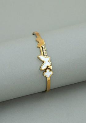 Women Gold Plated Cuff Bracelet