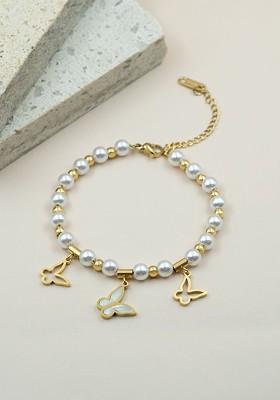Women Gold Plated Link Bracelet