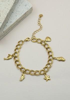 Women Gold Plated Charm Bracelet