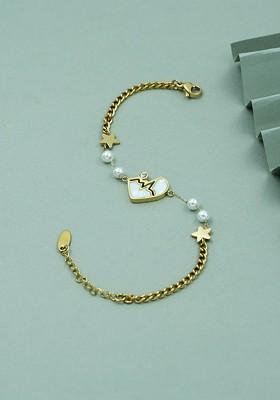 Women Gold Plated Link Bracelet