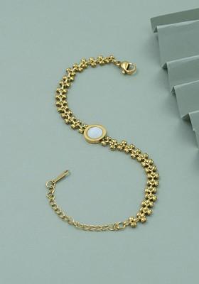 Women Gold Plated Link Bracelet