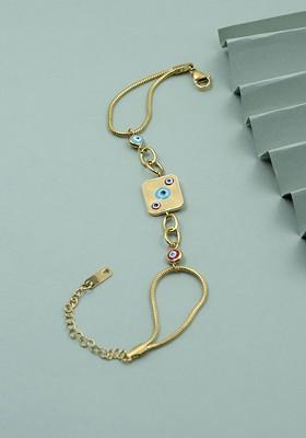 Women Gold Plated Link Bracelet