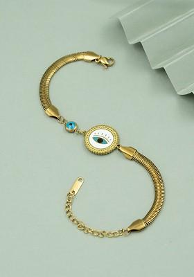 Women Gold Plated Link Bracelet