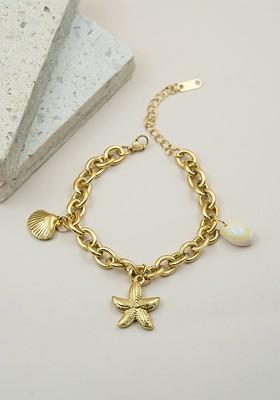 Women Gold Plated Charm Bracelet