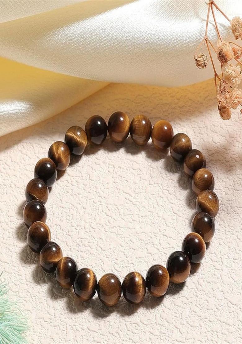 Brown Preminum Natural Stone Bracelet For Women - Indya