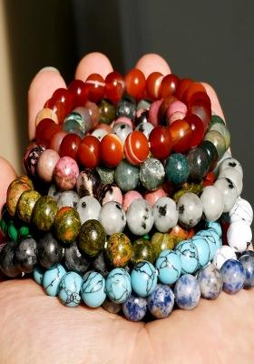 Pink Preminum Natural Stone Bracelet For Women