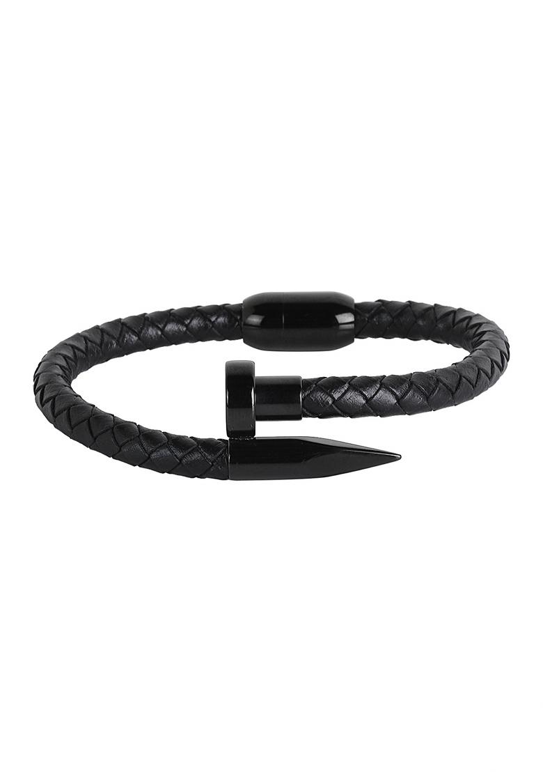 Black Preminum Alloy Bracelet For Women - Indya