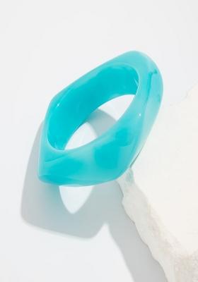 Blue Slip On Acrylic Bracelet For Women