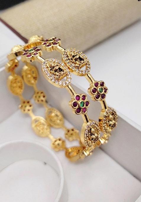 Multi Color Fancy Alloy Bangles Set